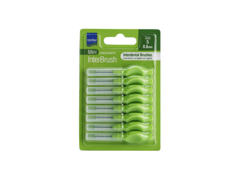 Intermed Ergonomic InterBrush Mini Size 5 0.8mm 8pcs.