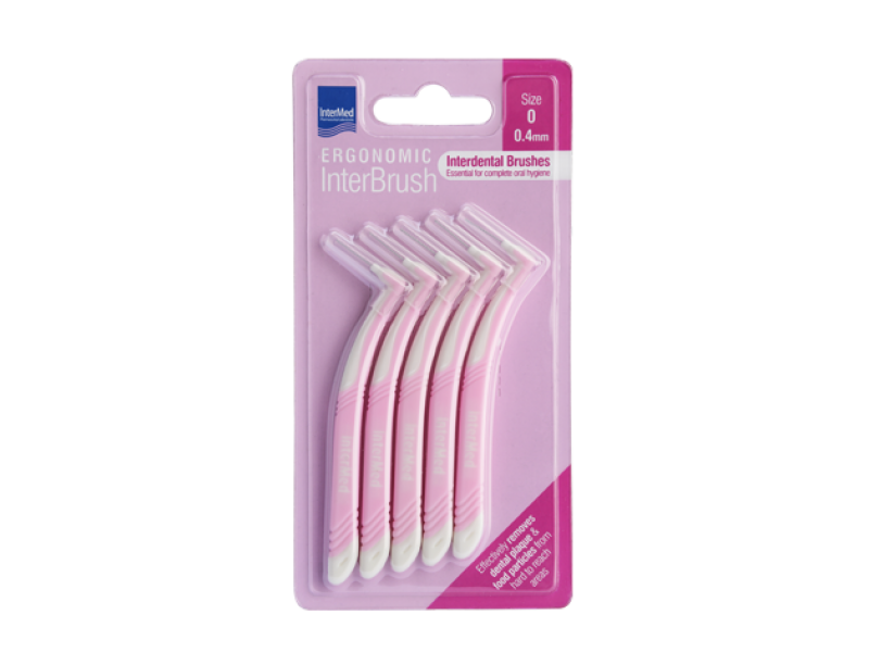 Intermed Ergonomic InterBrush Size 0 0.4mm 5pcs.