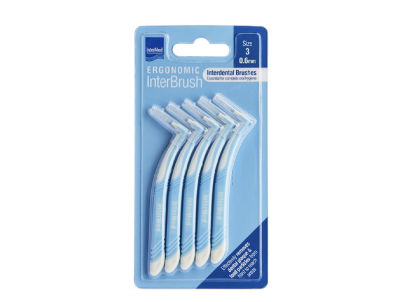 Intermed Ergonomic InterBrush Size 3 0.6mm 5pcs.