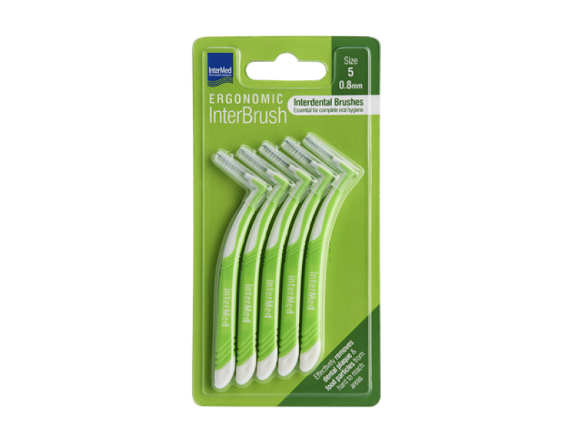 Intermed Ergonomic InterBrush Size 5 0.8mm 5pcs.