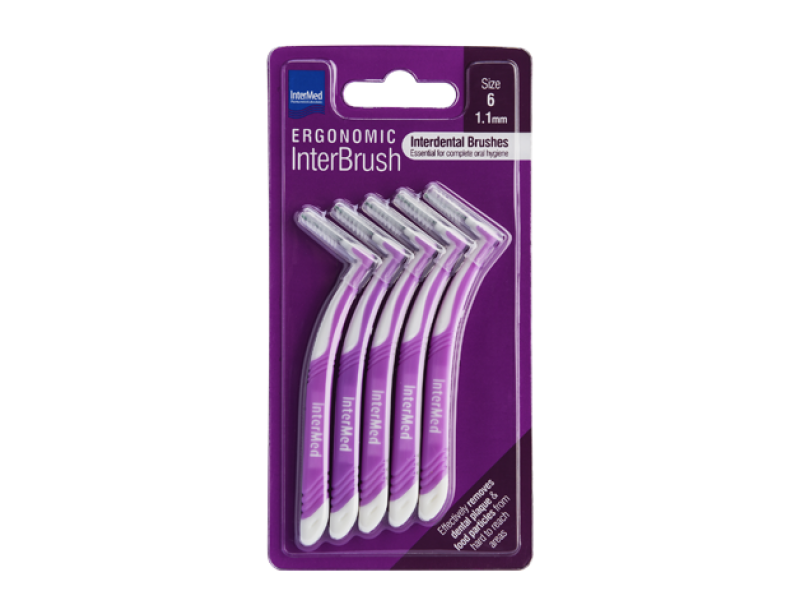 Intermed Ergonomic InterBrush Size 6 1.1mm 5pcs.