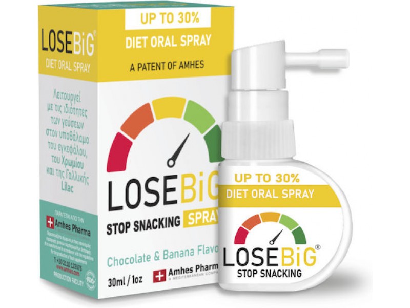 Amhes Losebig Spray 30ml Chocolate & Banana Flavor