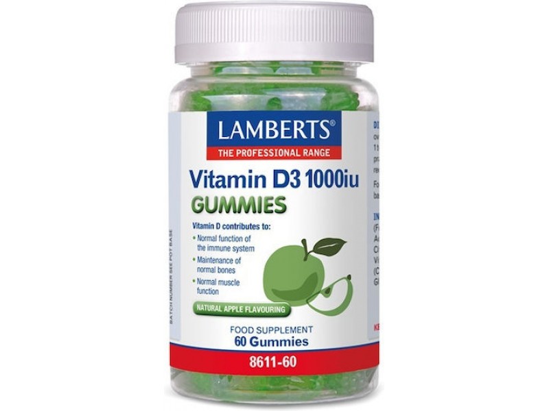 Lamberts Vitamin D3 1000iu  60 Gummies