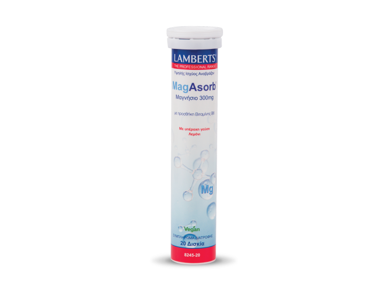 Lamberts MagAsorb 300mg-20 Effervescent tabs